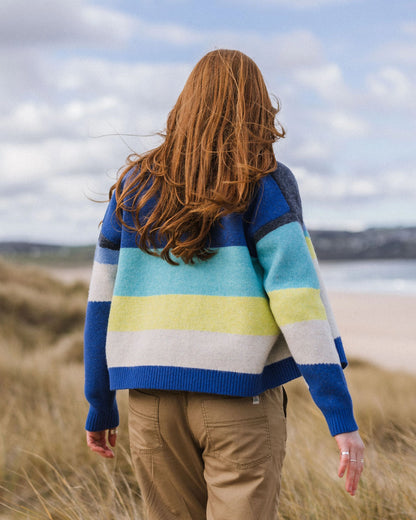 Scenic Knitted Cardigan - Scenic Azure Blue - Lifestyle