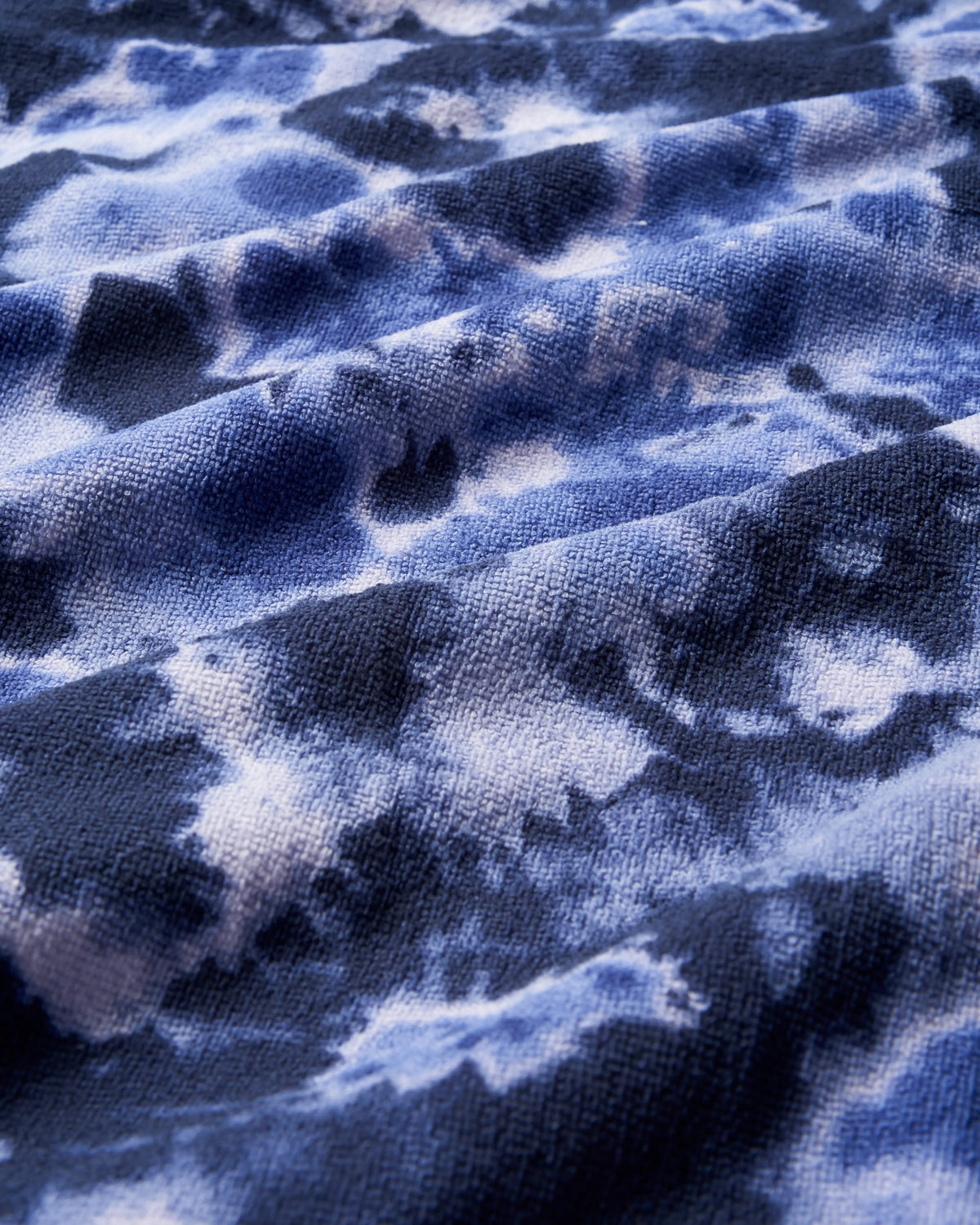 Travel Quick Dry Towel - Tie Dye Dark Denim - Flatlay