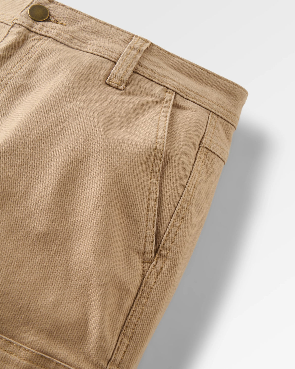 Vantage Cotton Canvas Trouser - Biscuit - Flatlay
