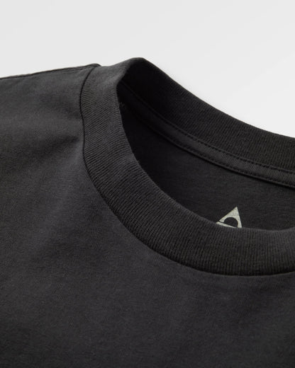 Elbio Relaxed Fit LS T-Shirt - Black - Flatlay