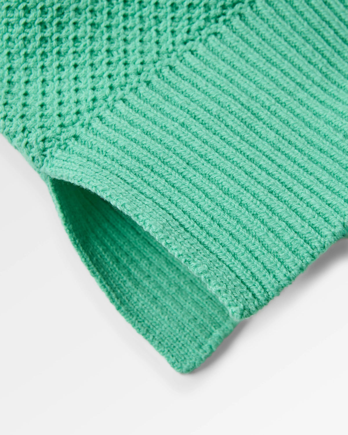 Cove Knitted Jumper - Aquamarine - Flatlay