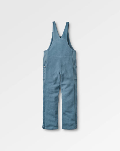 Campout Fleece Dungaree - Stormy Blue  - Flatlay