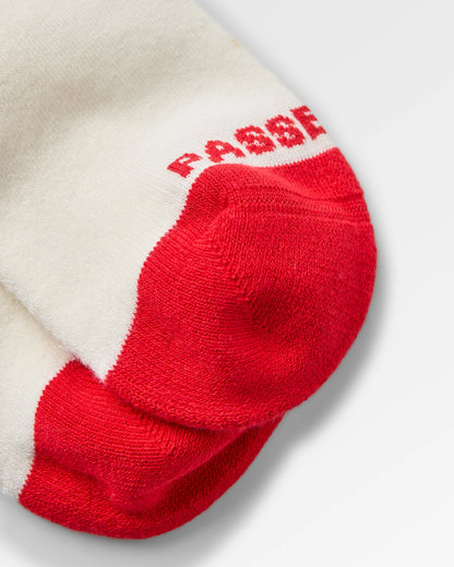 Made to Roam Graphic Crew Socks - White - Flatlay