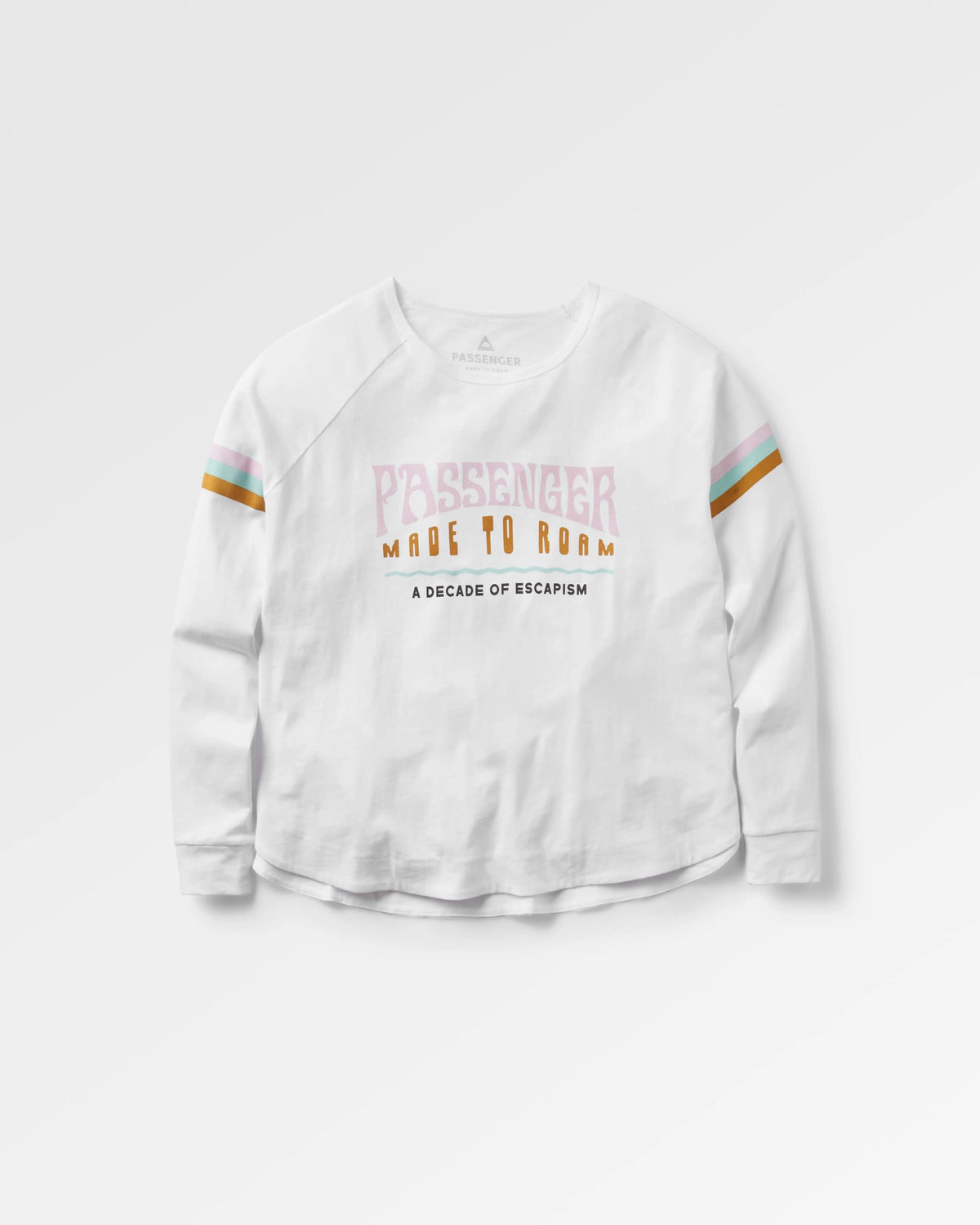 La Sarena Oversized LS T-Shirt - White - Flatlay