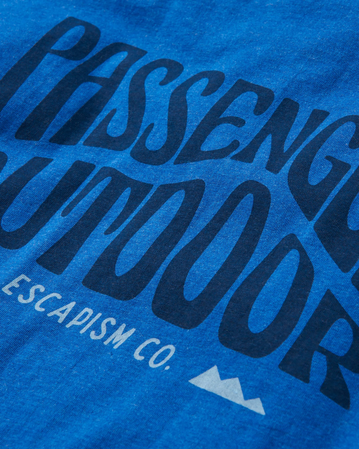 Yuca Cotton T-Shirt - Azure Blue Marl - Flatlay