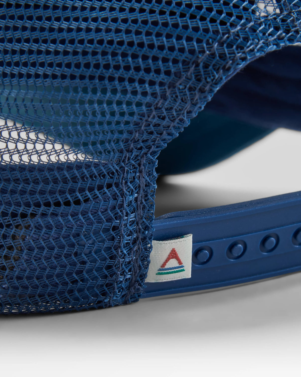 Waves & Trees Cotton Trucker Cap - Tidal Blue - Flatlay