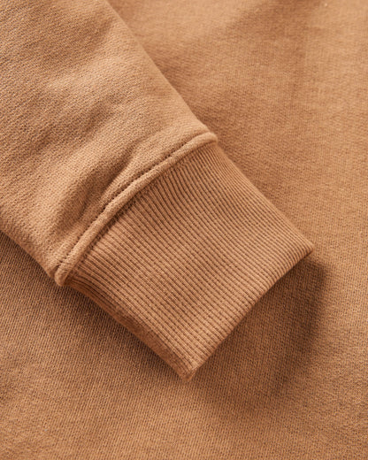 Dune Loopback Sweatshirt - Toffee - Flatlay