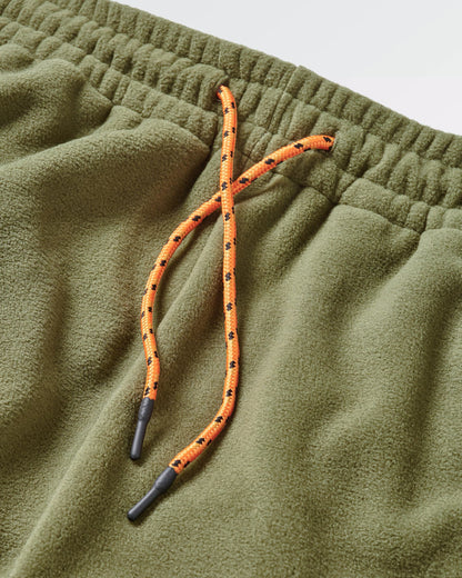 Set Off Polar Fleece Jogger - True Black/ Khaki - Flatlay