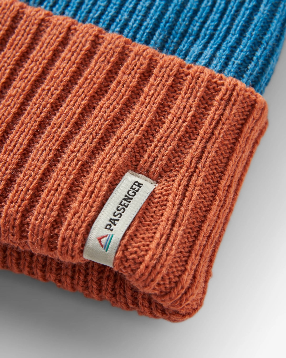 Outlook Beanie - Baked Clay/Blue Steel - Flatlay