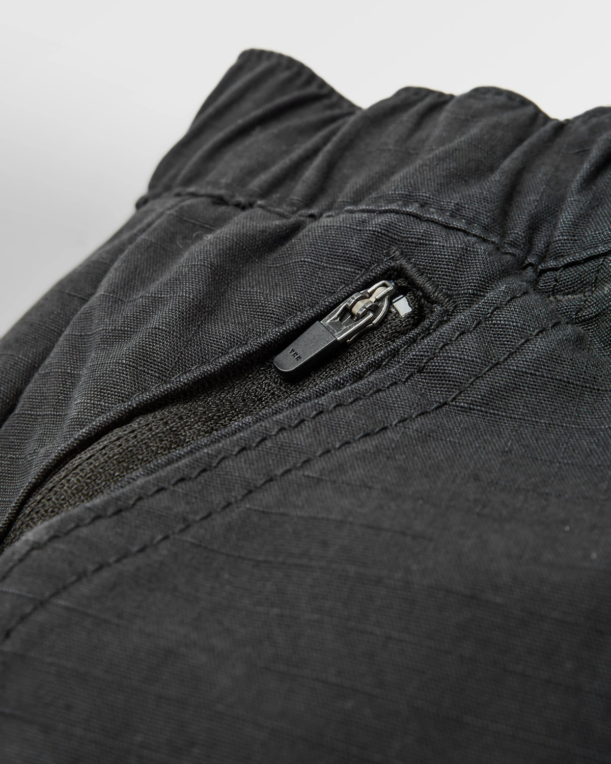 Rif-Raf Cotton Ripstop Trouser - Black - Flatlay