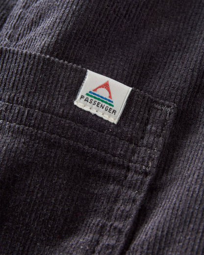 Meadows Cotton Cord Dungarees - Black - Flatlay