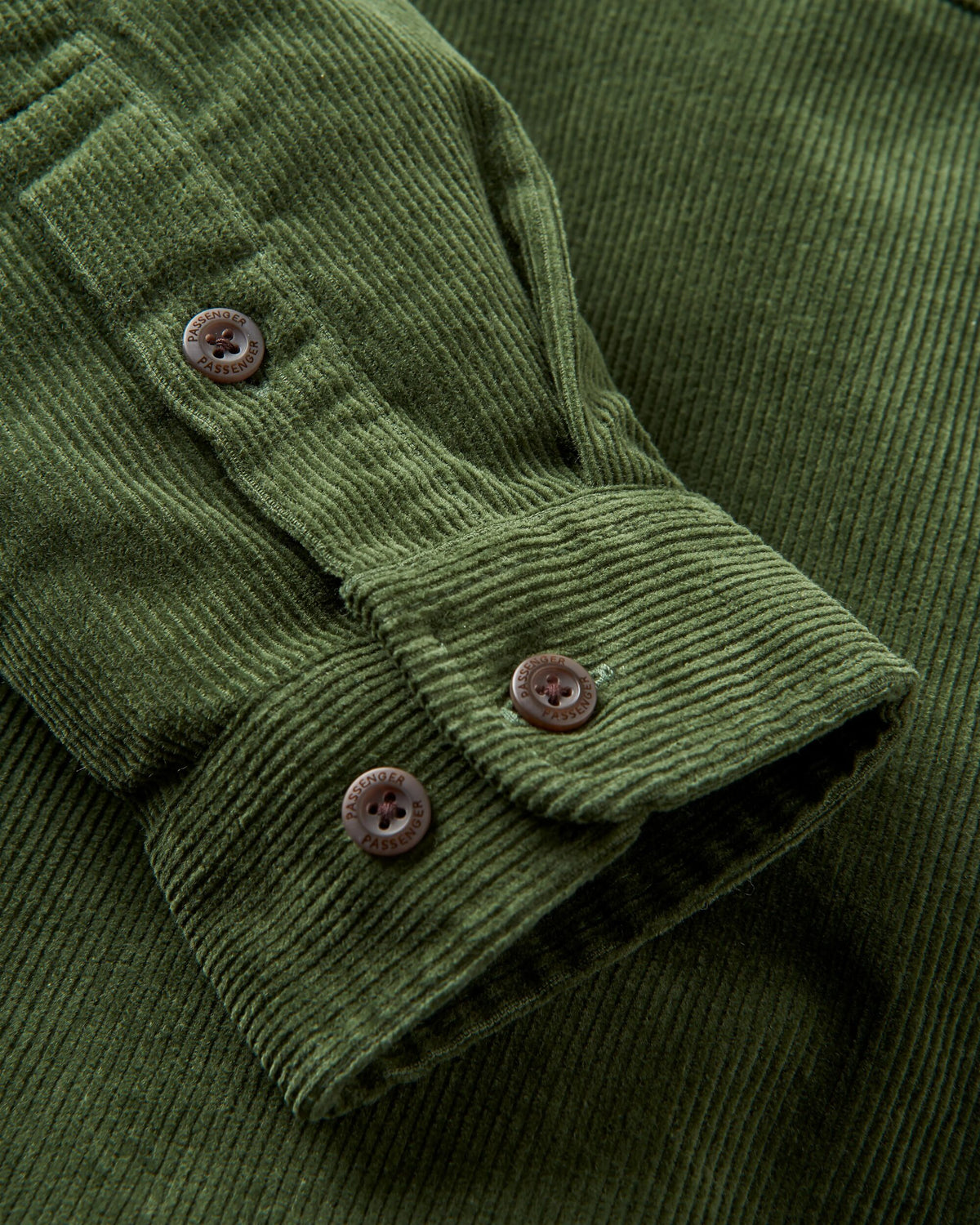 Backcountry Cord Shirt - Fir Tree - Flatlay