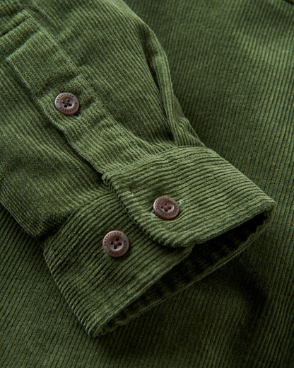 Backcountry Cord Shirt - Fir Tree - Flatlay