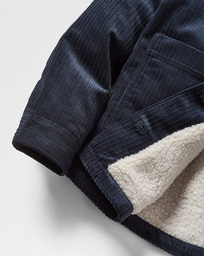 Flint Corduroy Overshirt - Deep Navy - Flatlay