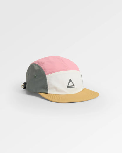 Emerge 5 Panel Trail Cap - Dusty Ochre/Dusty Olive - Flatlay