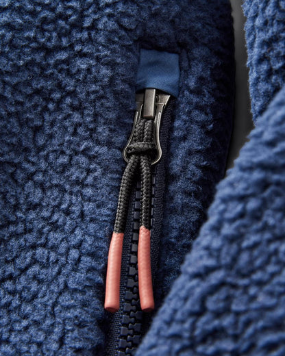 Offgrid 1/2 Zip Sherpa Fleece - Rich Navy - Flatlay