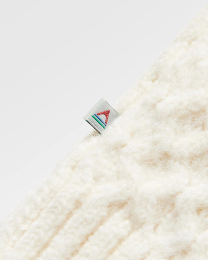 Snuggle Knitted Polo Neck - Off White - Flatlay