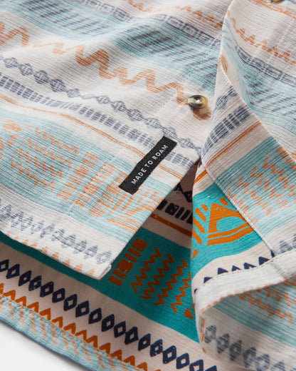 Amboro Shirt - Patchwork Stripe Birch - Flatlay