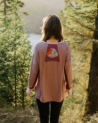 Pacifica Active LS Top - Berry Marl - Lifestyle