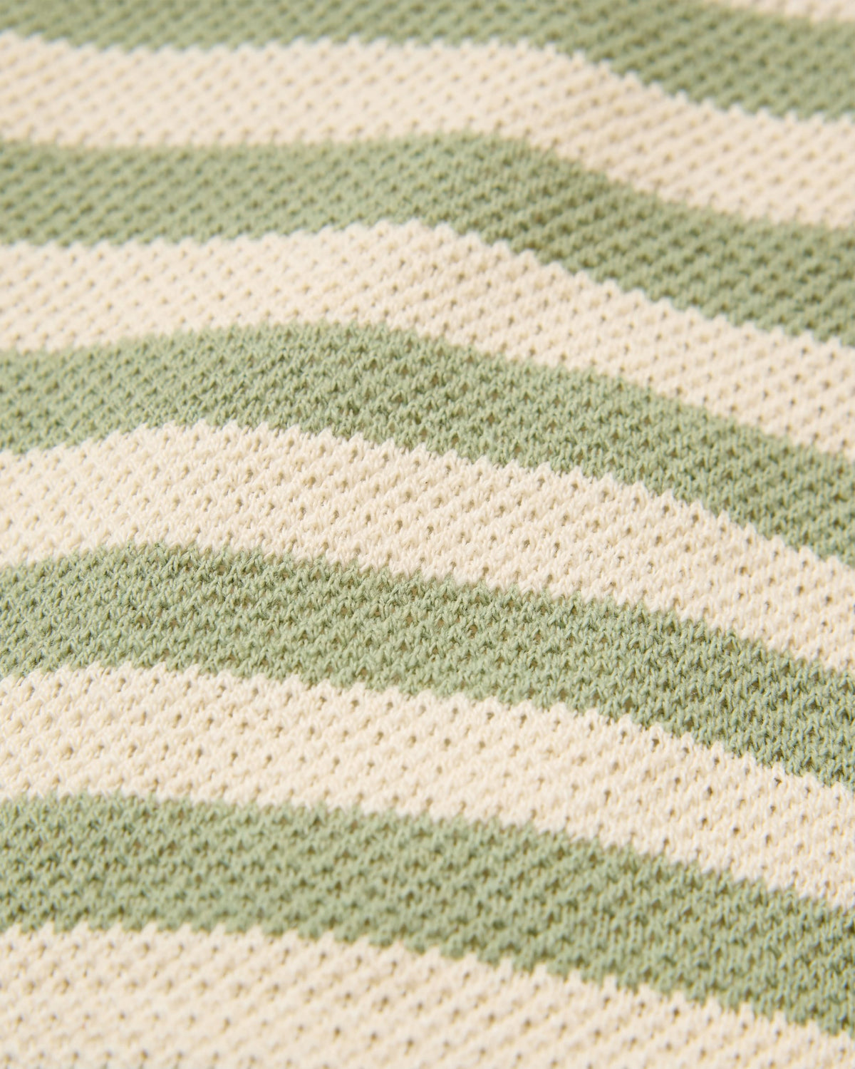 Panorama Striped LS T-Shirt - Stem Green - Flatlay