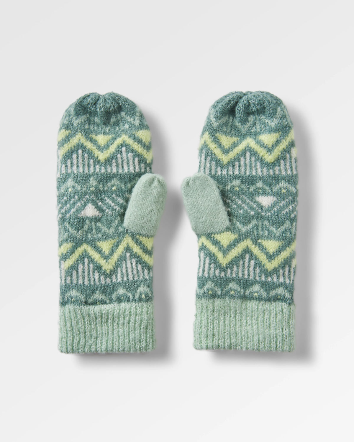Nettle Fleece Lined Mittens - Arctic - Flatlay