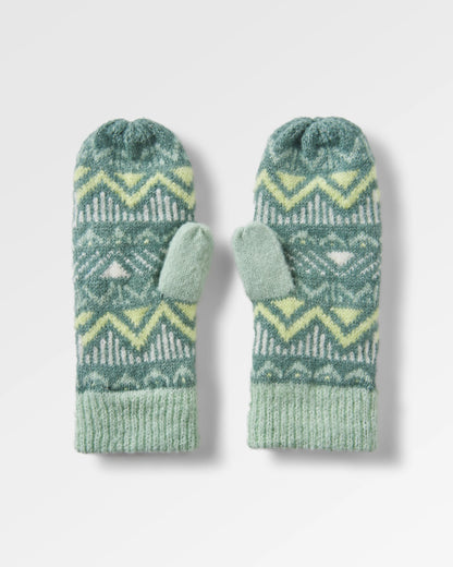 Nettle Fleece Lined Mittens - Arctic - Flatlay