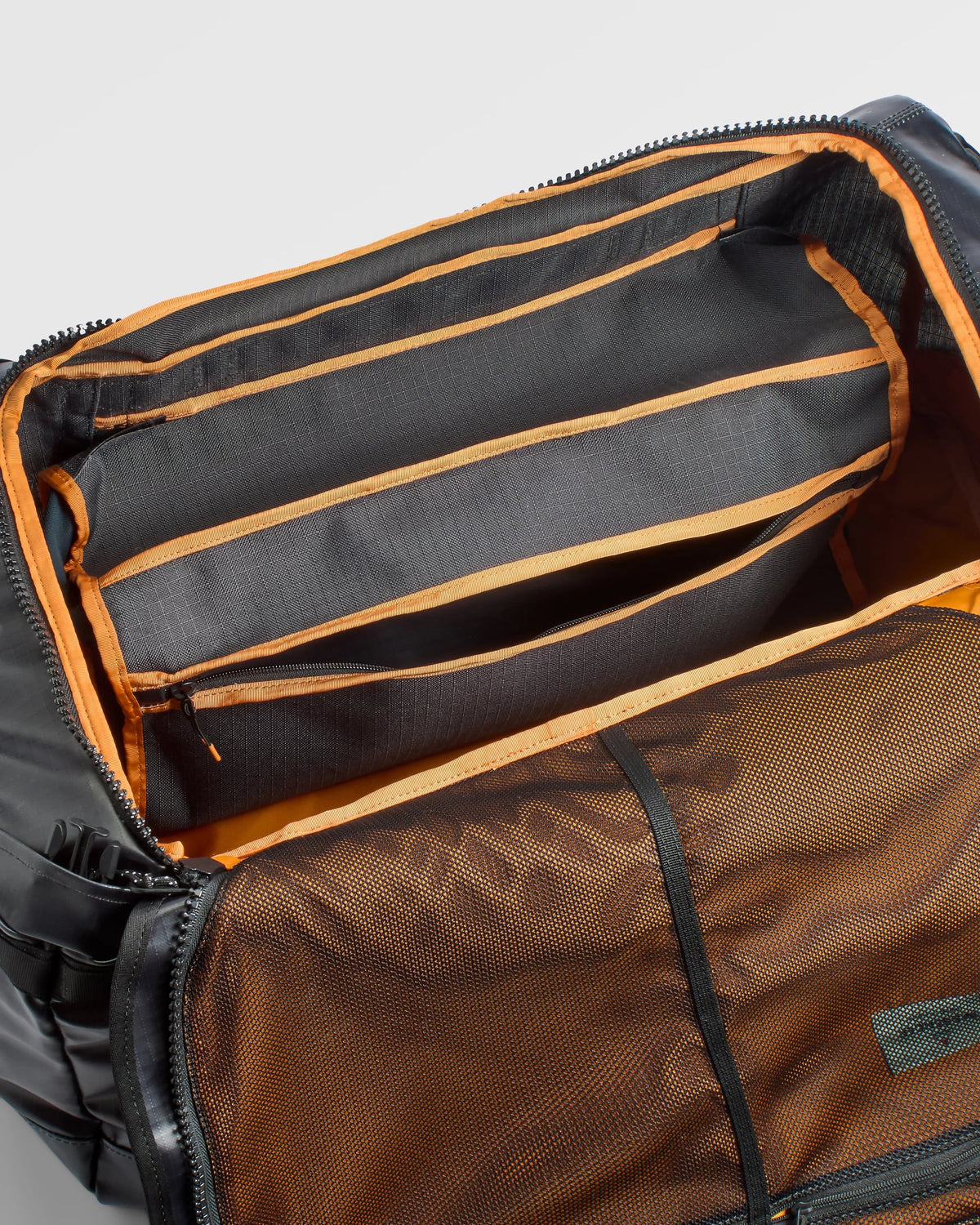 Roamer 60L Duffel Bag - Phantom Black - Flatlay