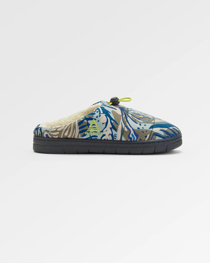 Step Out Slipper - Abstract Seaweed Pistachio - Flatlay