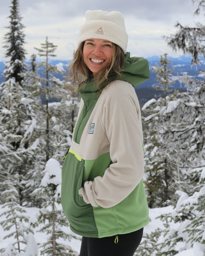 Alexander Hooded Polar Fleece - Feather/Wild Green - IGC