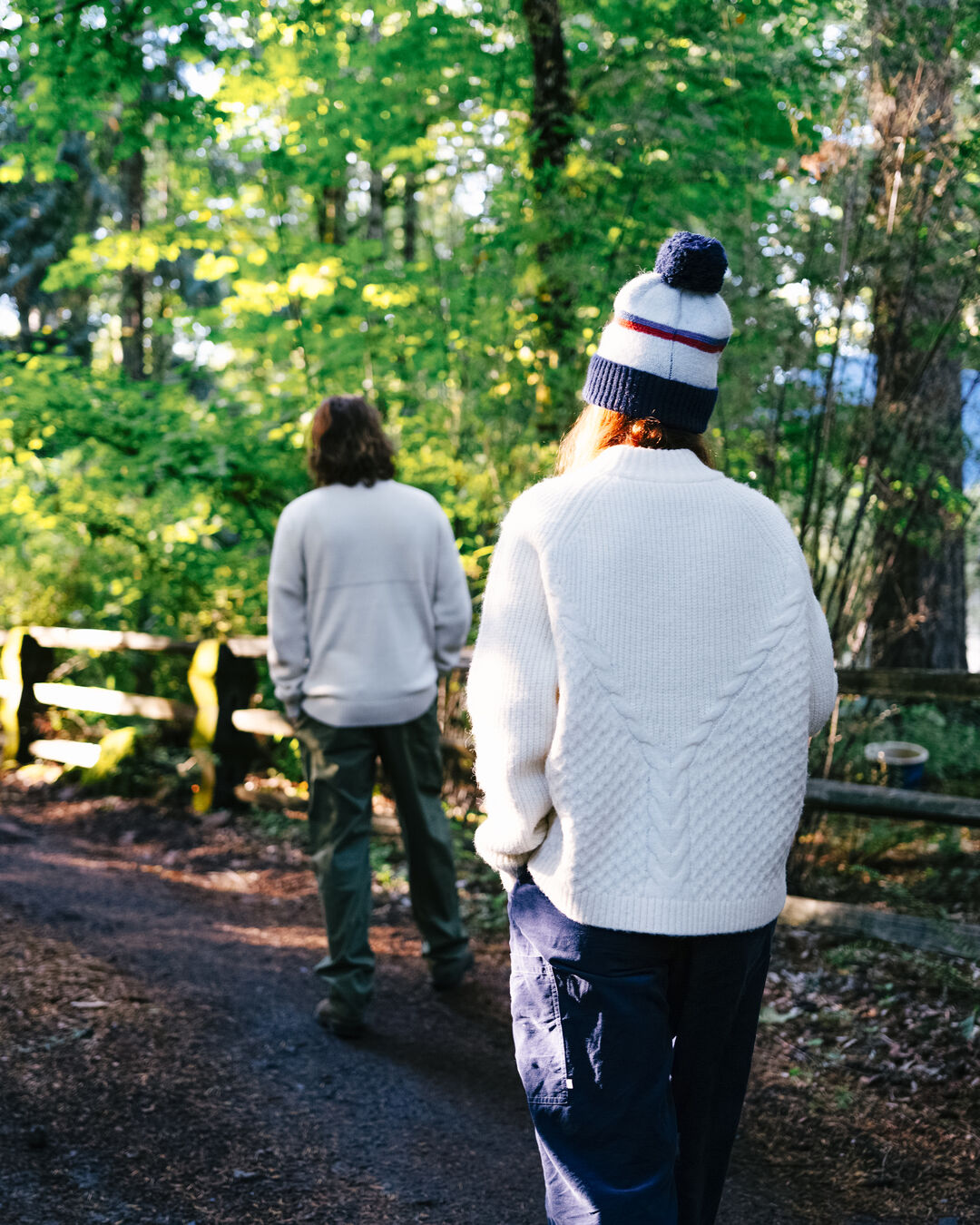 Cozy Cable Knitted Jumper - Off White - Lifestyle