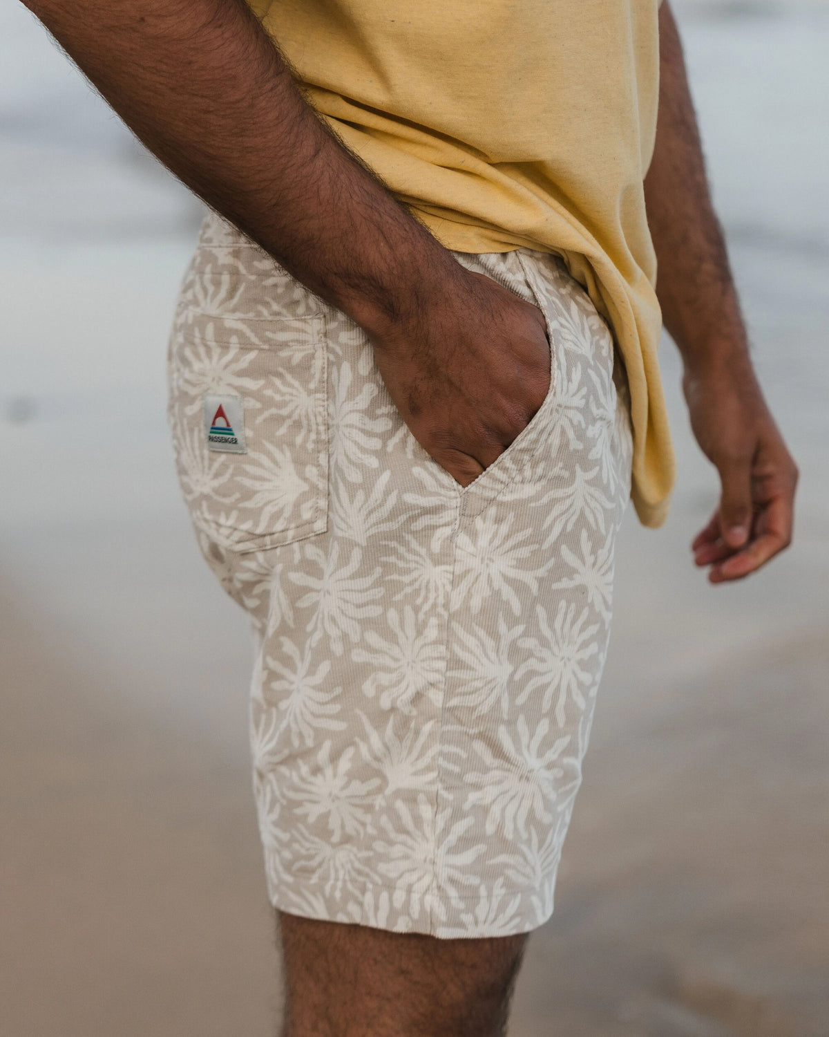 Drifter Corduroy Short - Seaweed Pebble Grey - Lifestyle