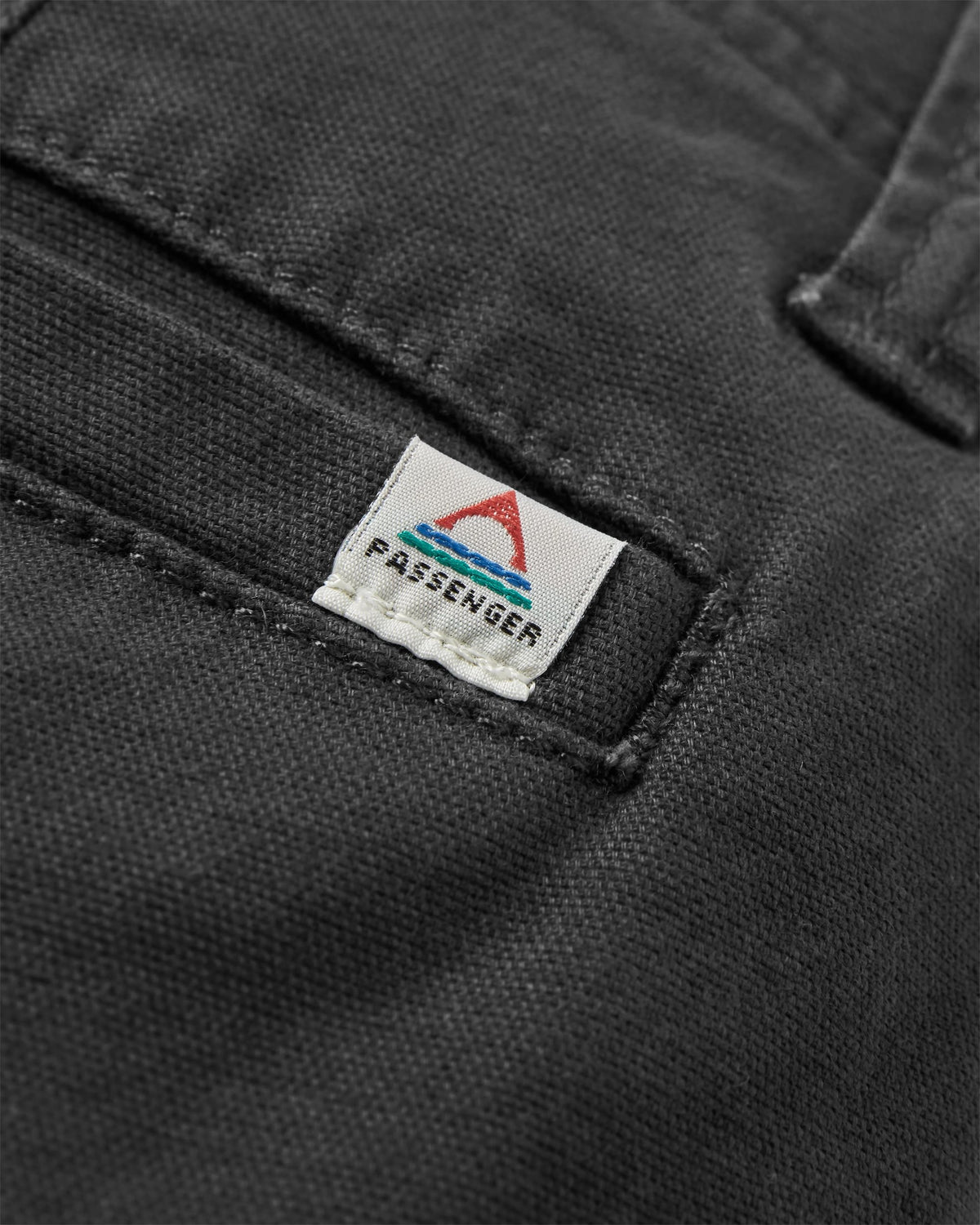 Lakeside Cargo Cotton Short - Faded Black - Flatlay