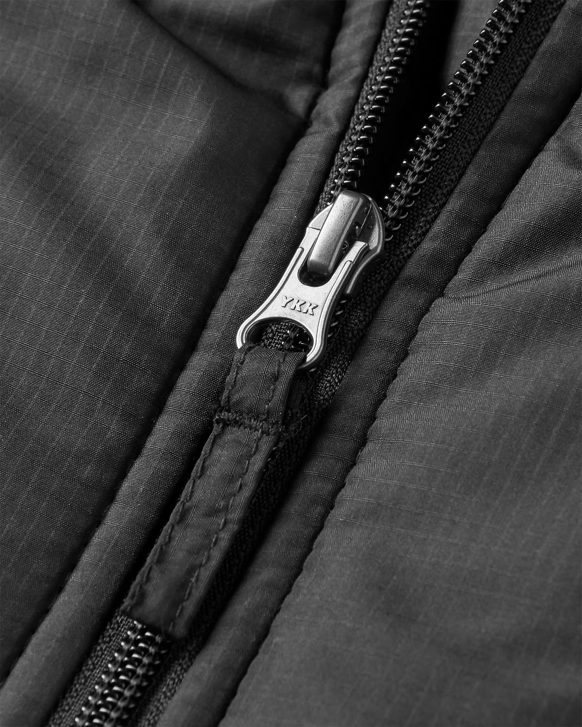 Woodland Hooded 1/2 Zip Polar Fleece - Grey Marl/Khaki - Flatlay