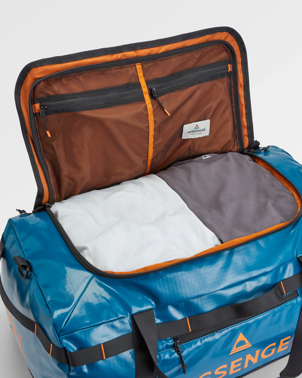 Roamer 60L Duffel Bag - Tidal Blue - Flatlay