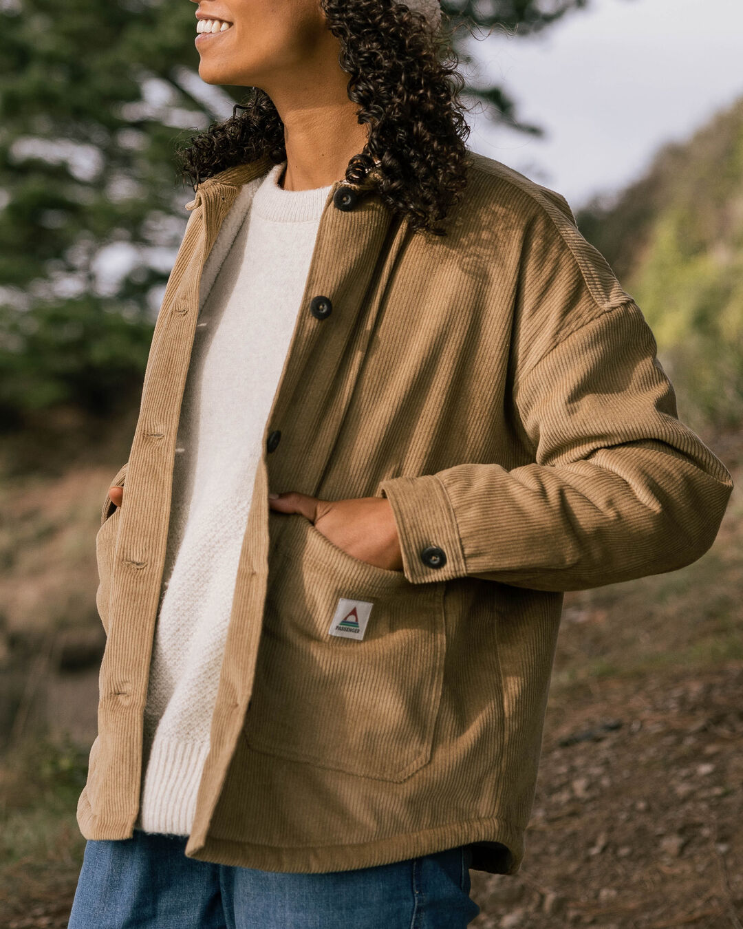 Flint Corduroy Overshirt - Biscuit - Lifestyle