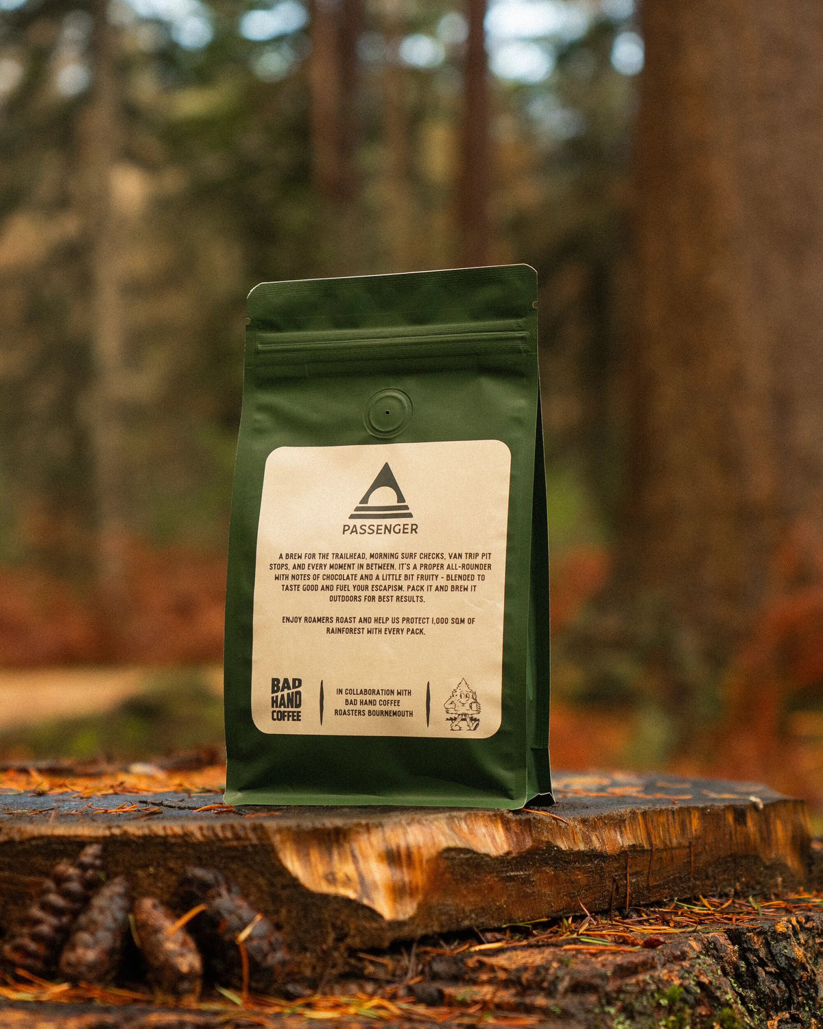 Roamers Roast Coffee Beans 250g - Lifestyle