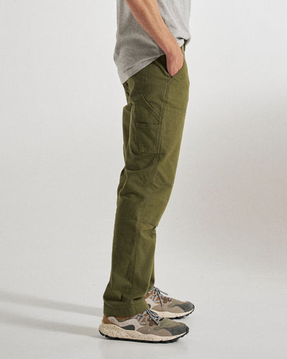 Vantage Cotton Canvas Trouser - Khaki - Studio Model