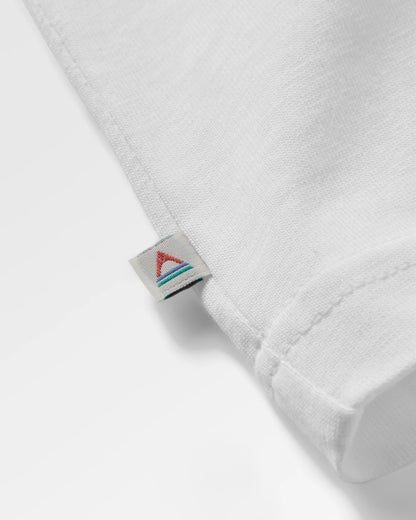 Vita Cotton Relaxed Fit LS T-Shirt - White - Flatlay
