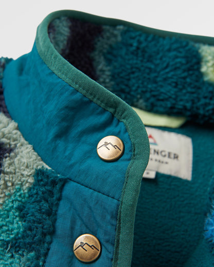 Navegado Soft-Touch Sherpa Fleece - Alpine Camo Rain Forest - Flatlay