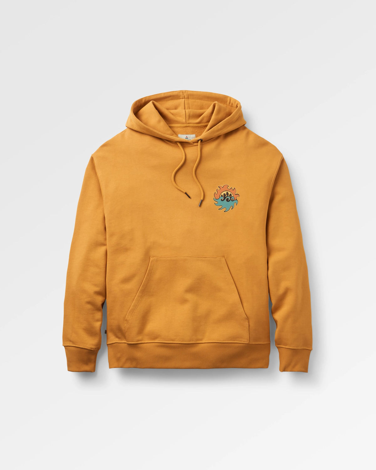 Dune Relaxed Fit Hoodie - Spruce Yellow - Flatlay