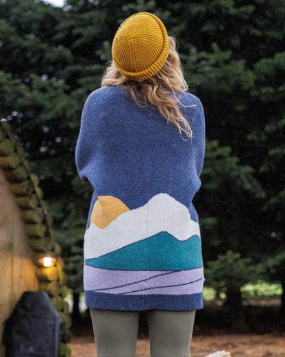 Vista Knitted Cardigan - Dark Denim - Lifestyle