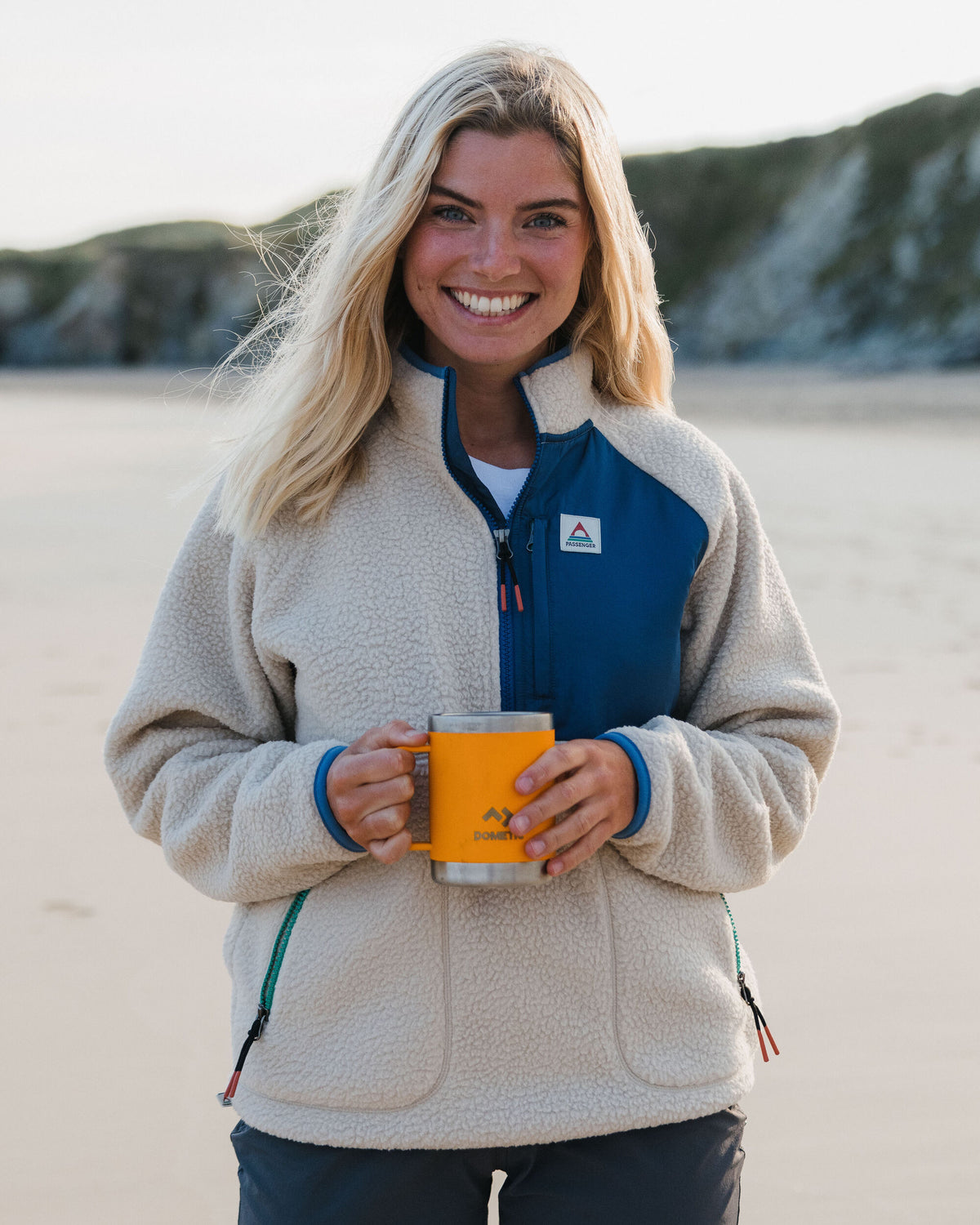 Home Sherpa Fleece - Oatmeal - Lifestyle