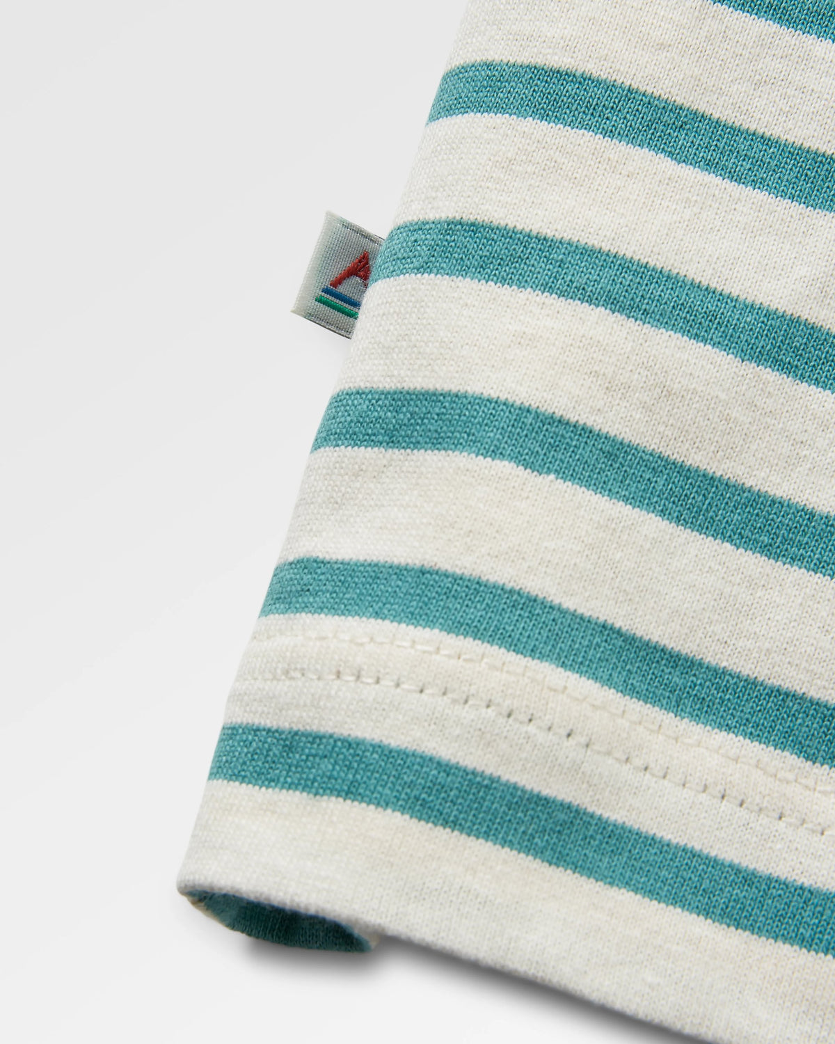 Zen Relaxed Fit T-Shirt - Deep Sea Stripe - Flatlay