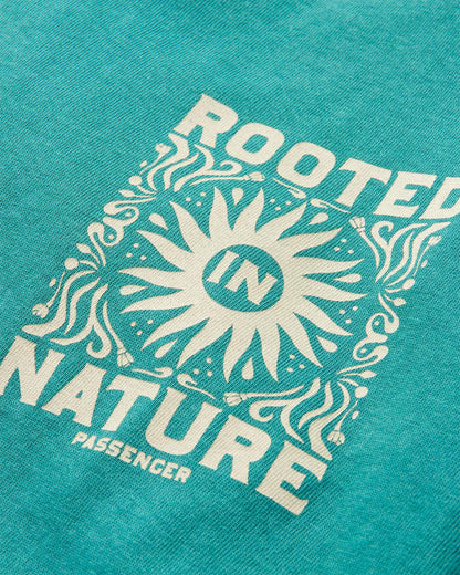 Rooted In Nature LS T-Shirt - Blue Sea - Flatlay
