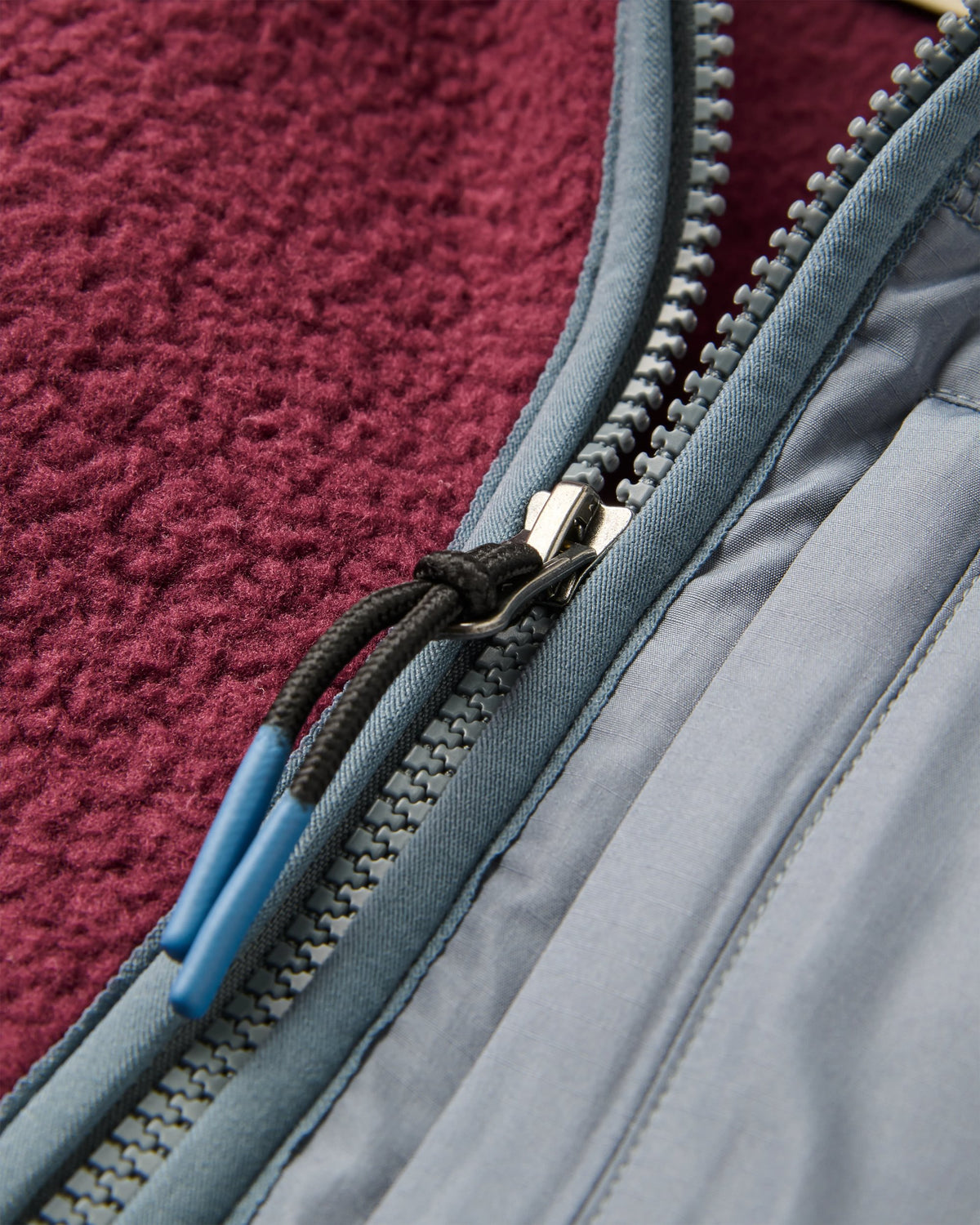 Ventura 1/2 Zip Sherpa Fleece - Fig - Flatlay