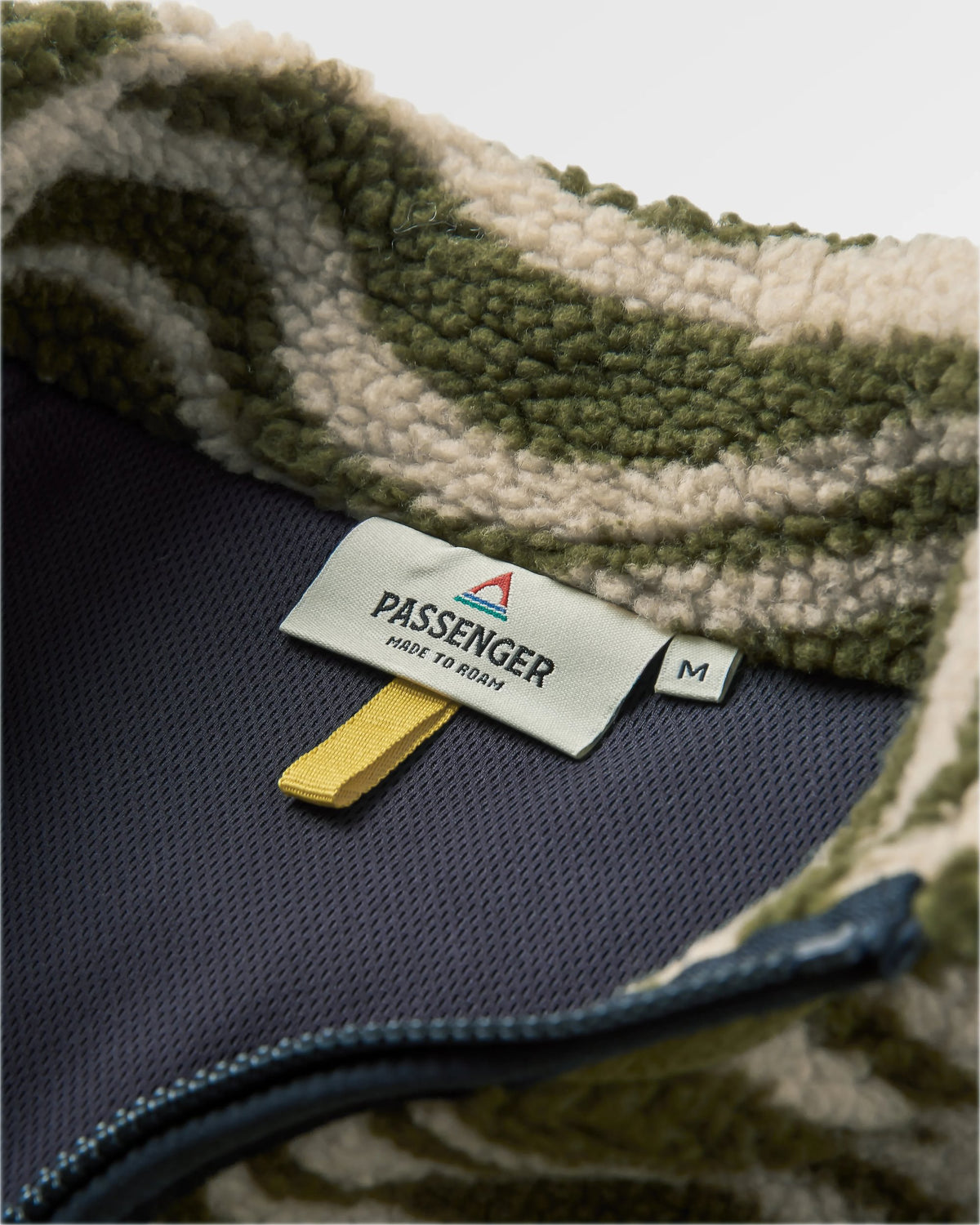 Trekker Deep-Pile Sherpa Fleece - Strata Khaki - Flatlay