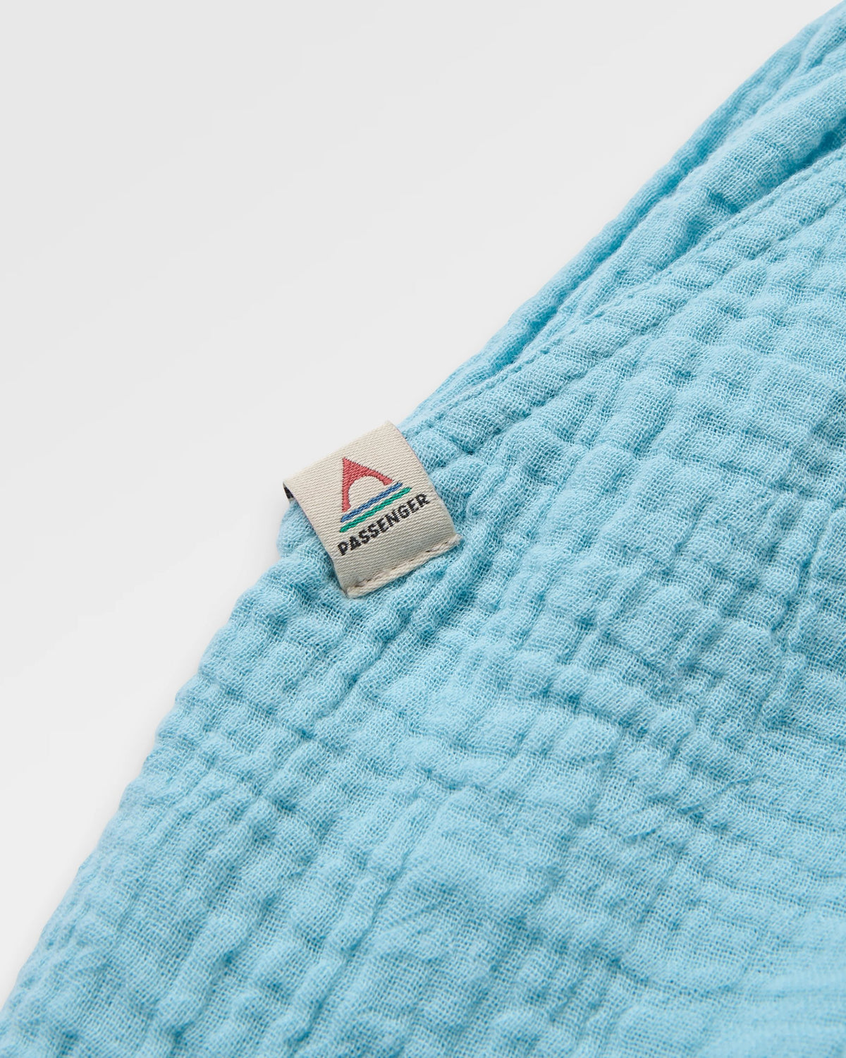 Waveney Cotton Short - Retro Blue  - Flatlay