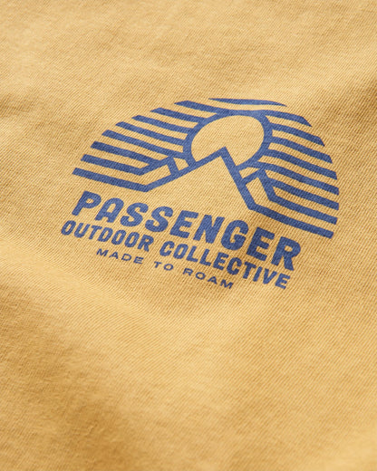 Elbio Relaxed Fit T-Shirt - Mustard Gold - Flatlay