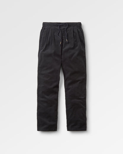 Compass Cord Trouser - Black - Flatlay