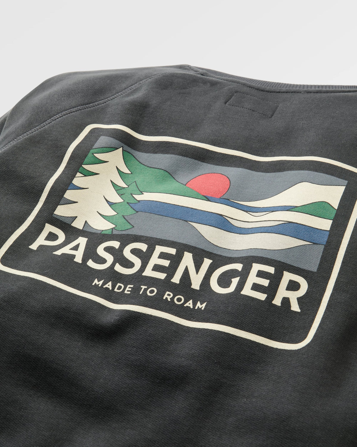 Roamer Men's Sweatshirt - Black - Flatlay